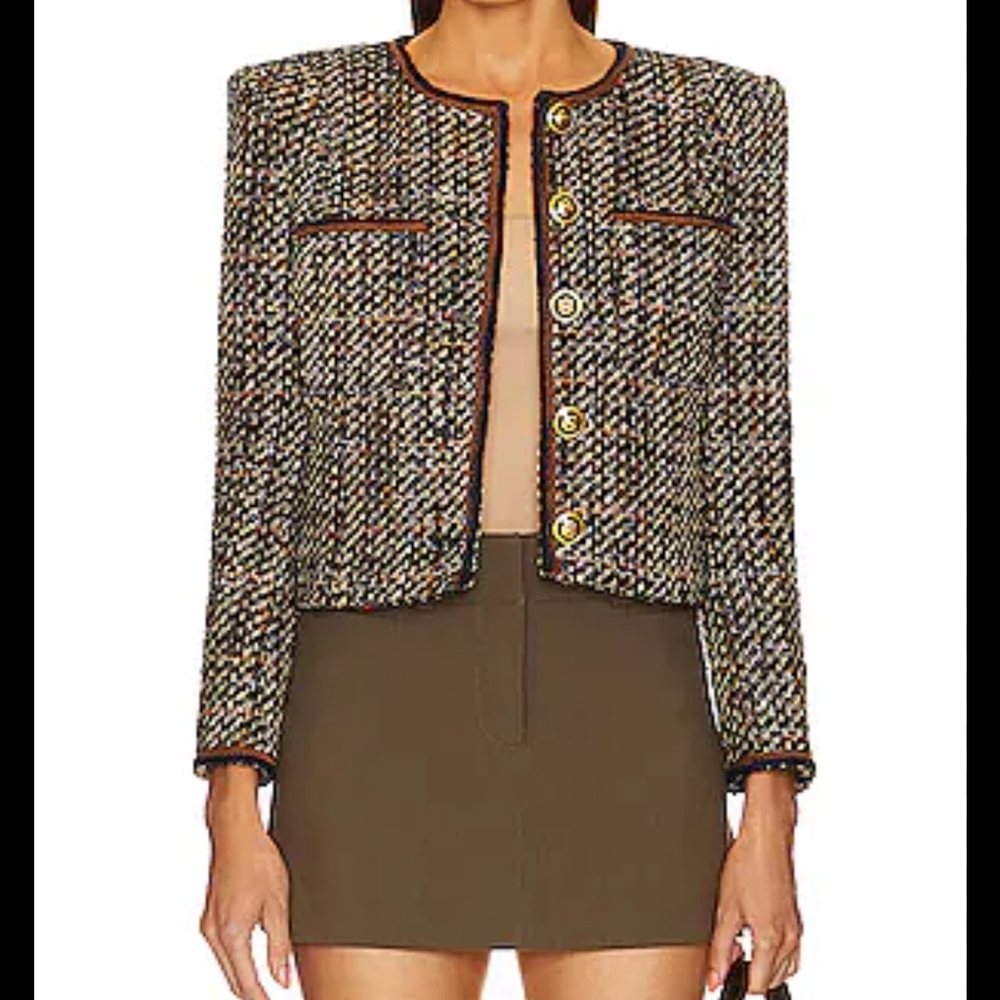 Amanda & Chelsea Multicolor Tweed Blazer